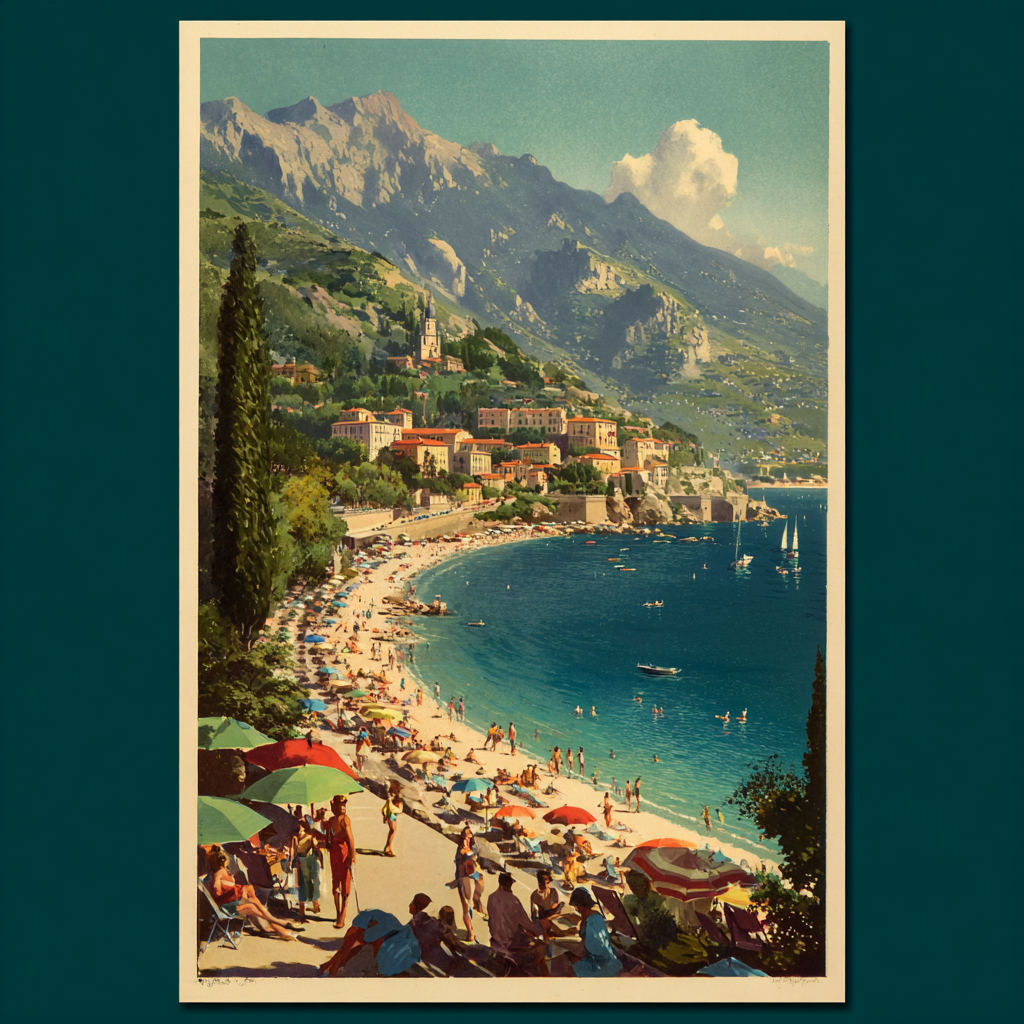 Affiche tourisme ancienne france 