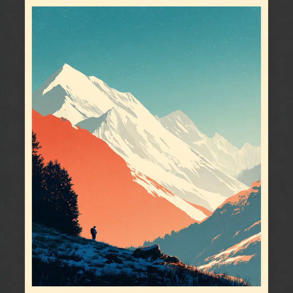 Affiche vintage dessein 