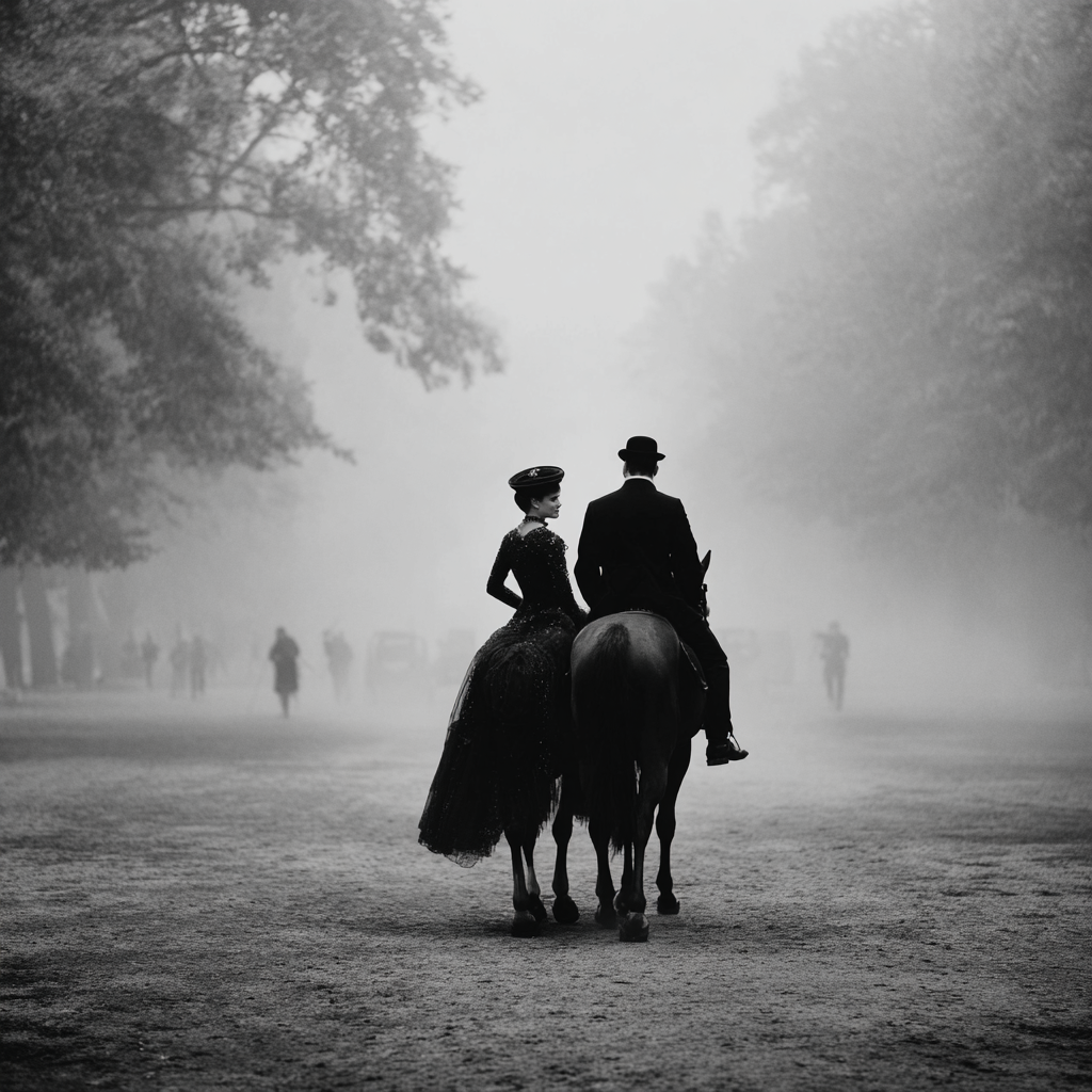 Photo historique Noir et blanc couple