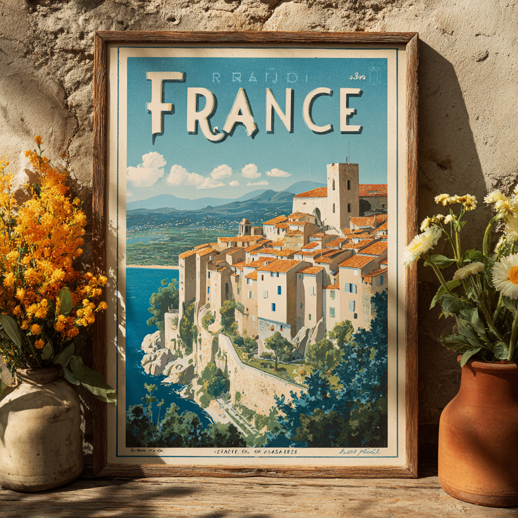 Poster ancien tourisme France 