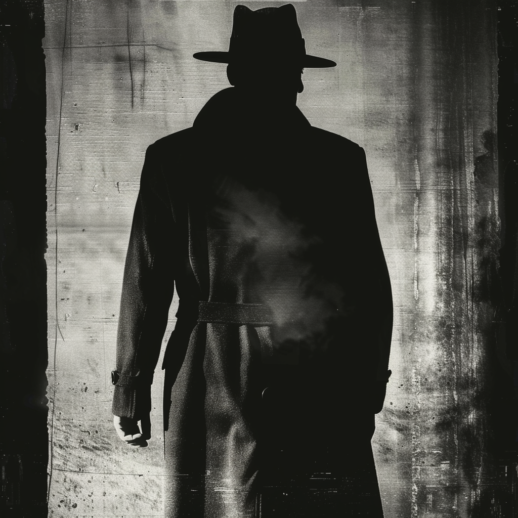 Poster Vintage film noir de l'époque 