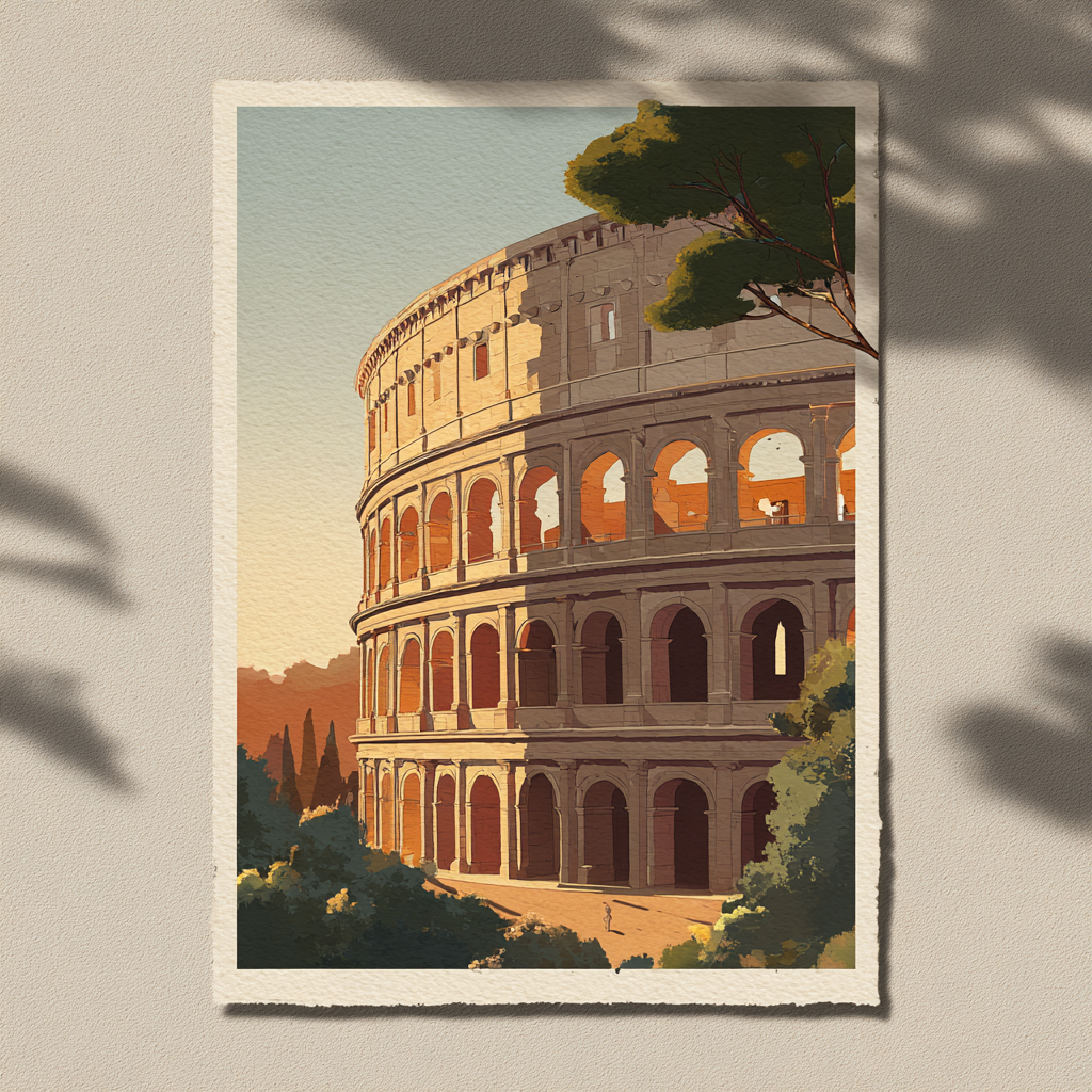 poster vintage rome Italian