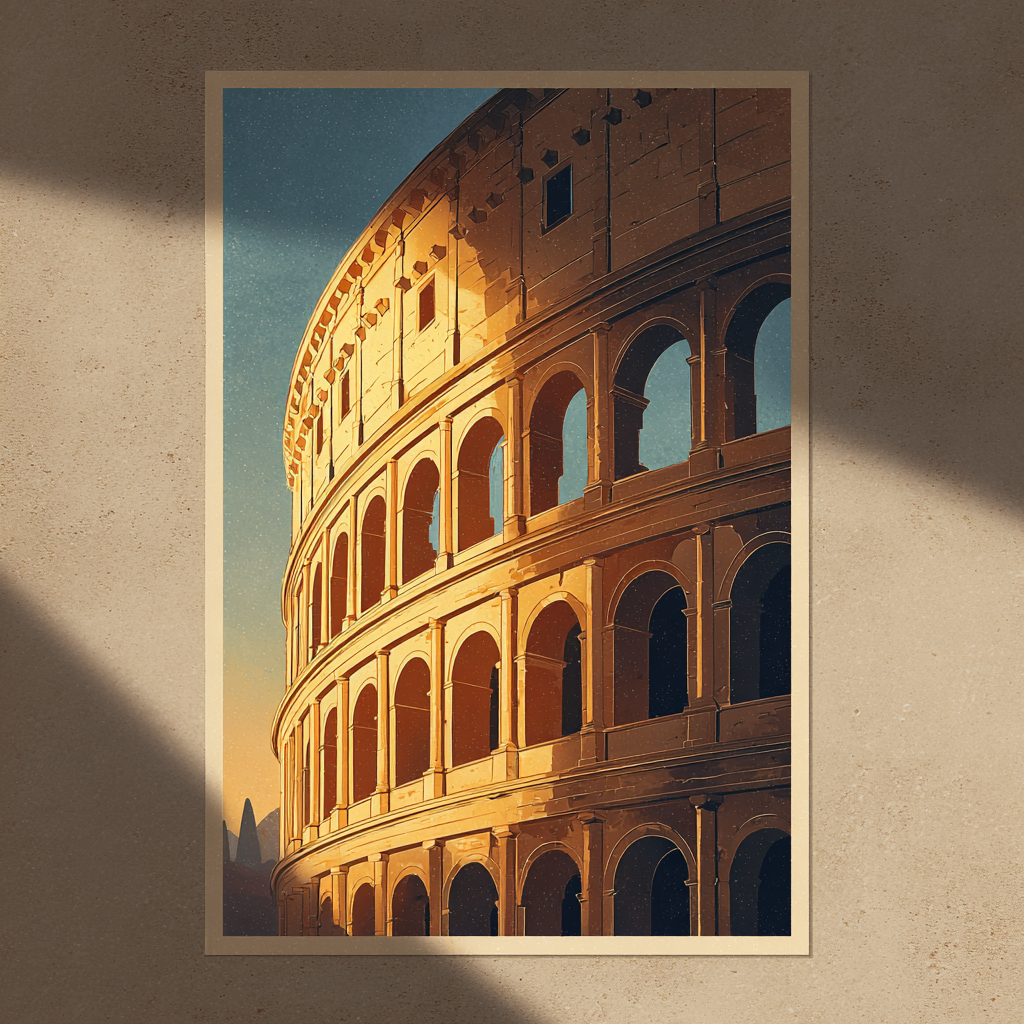 Poster vintage rome 