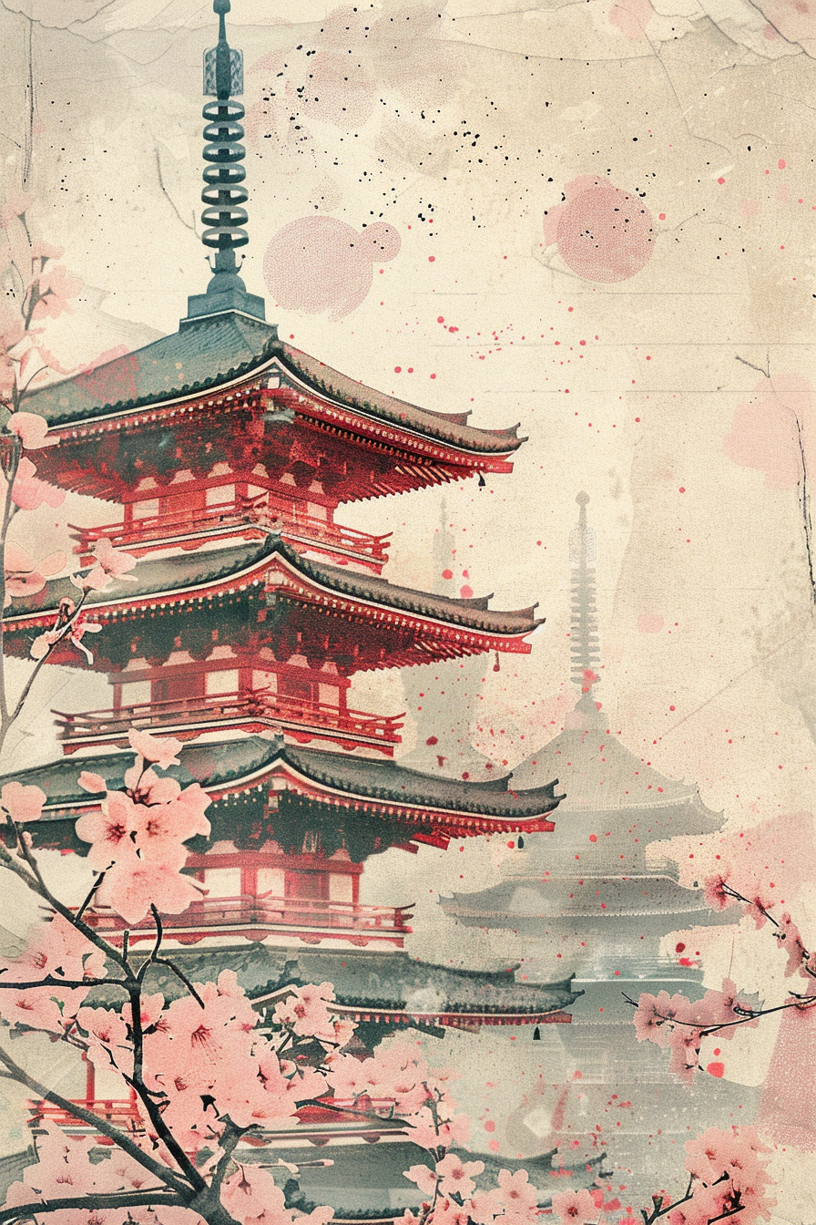 Illustration Tokyo dessein