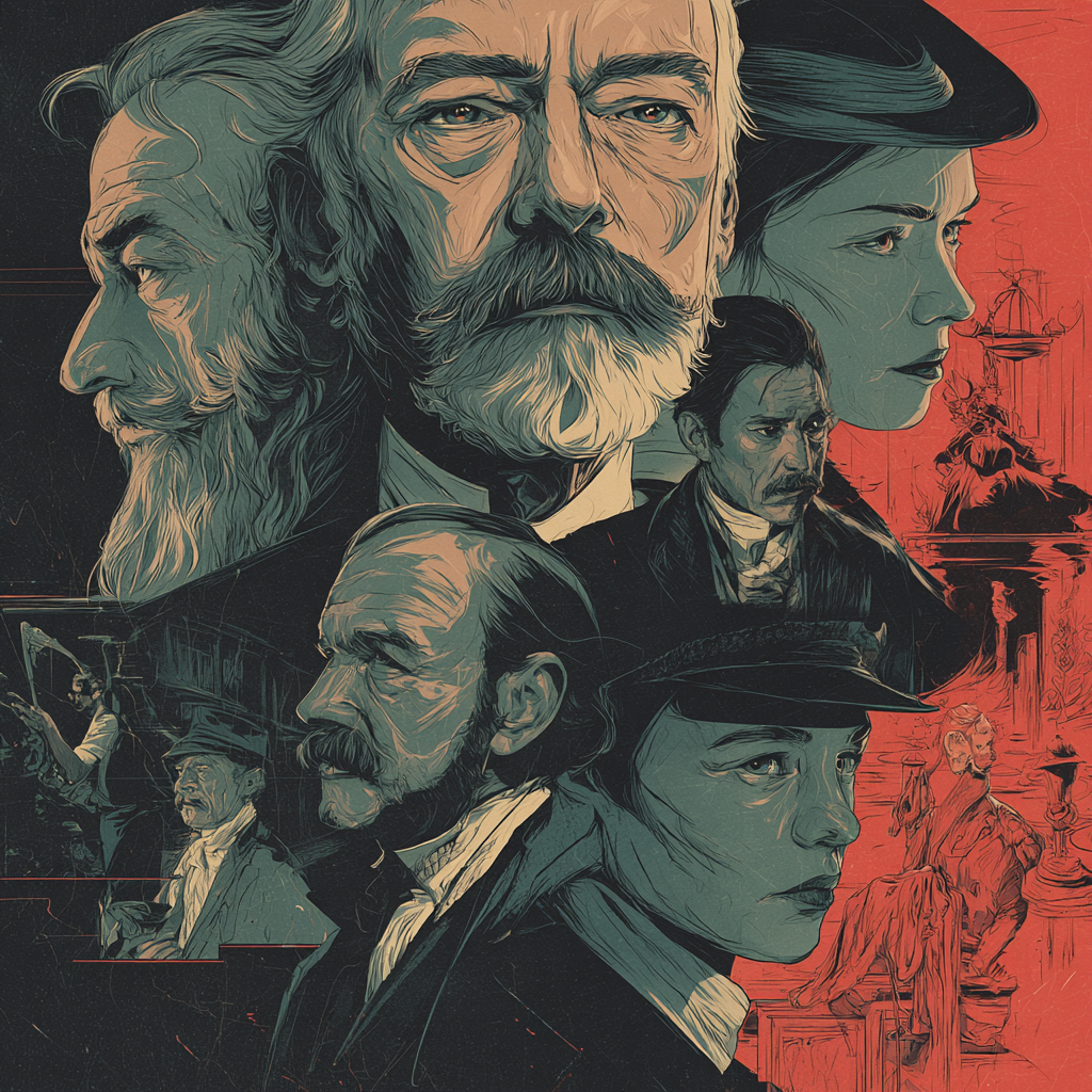 affiche film culte français style polar rétro