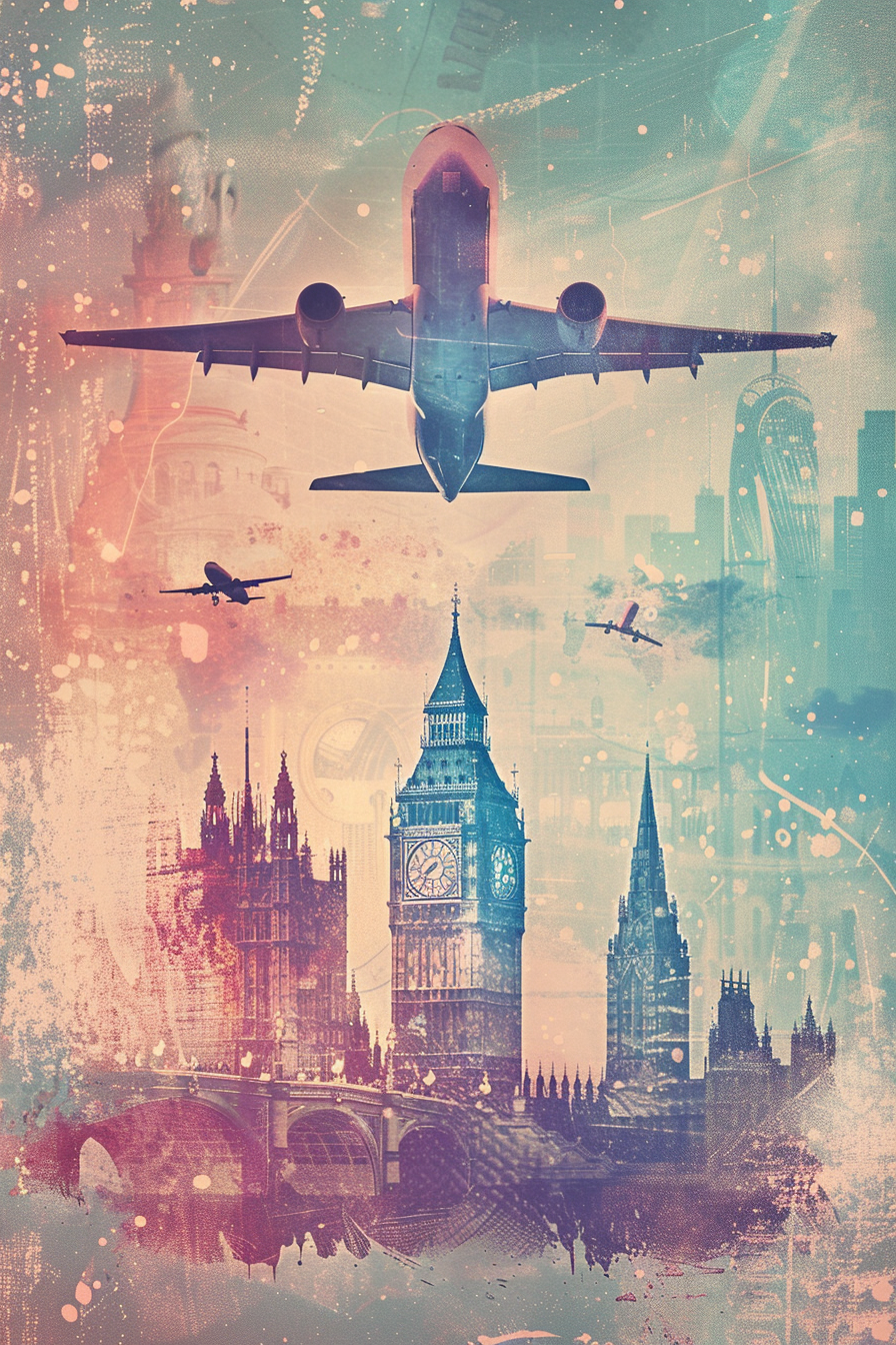 Affiche retro 1950 style, illustration